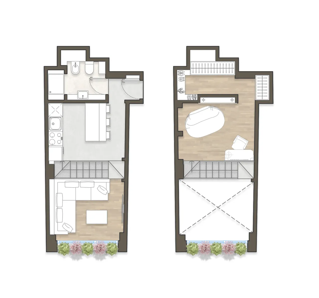 living - Govone 19 - Living - Dils - Verdiepingsplan - 1