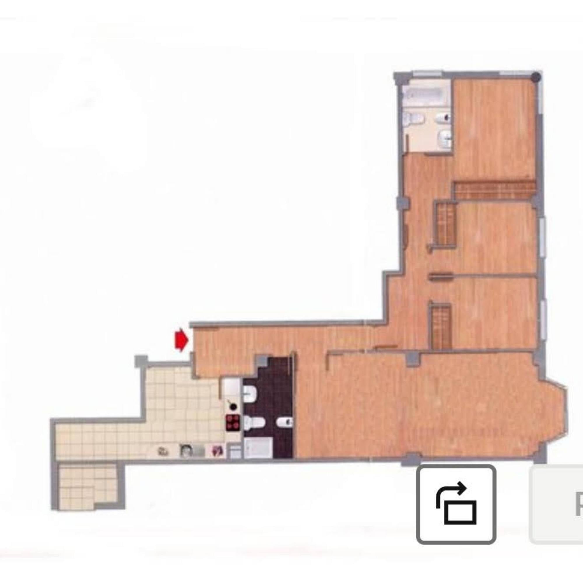 living - 141m² apartment for sale in Sanchinarro, Madrid - Floor Plan thumbnail - 1