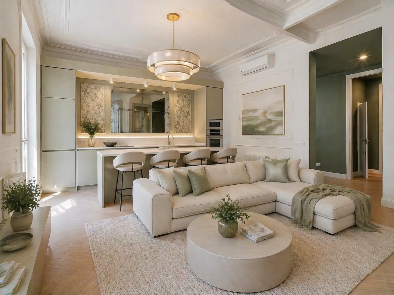 living - Piso de 159m² en venta en Eixample Derecho, Barcelona - gallery - 2