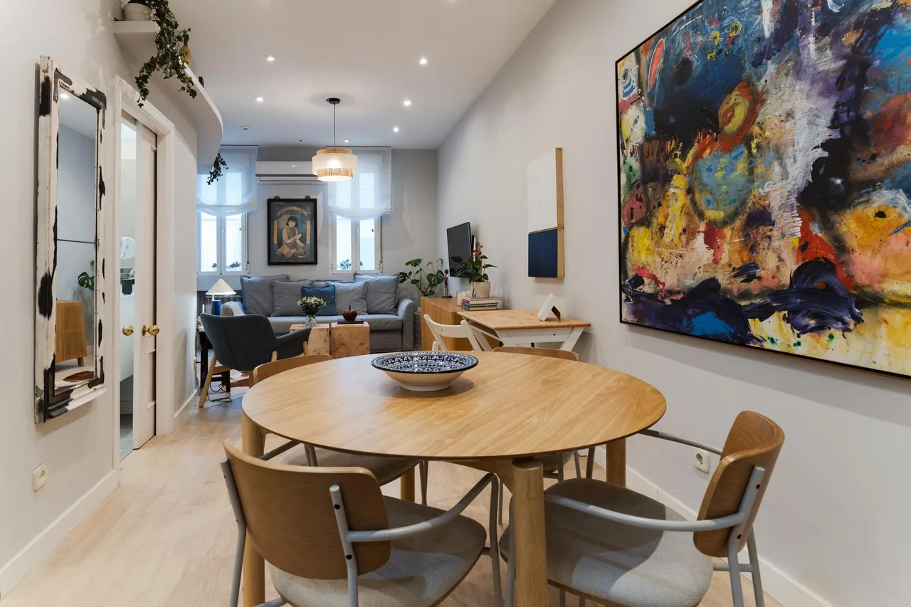 living - Piso de 53m² en alquiler en Castellana, Madrid - gallery - 9