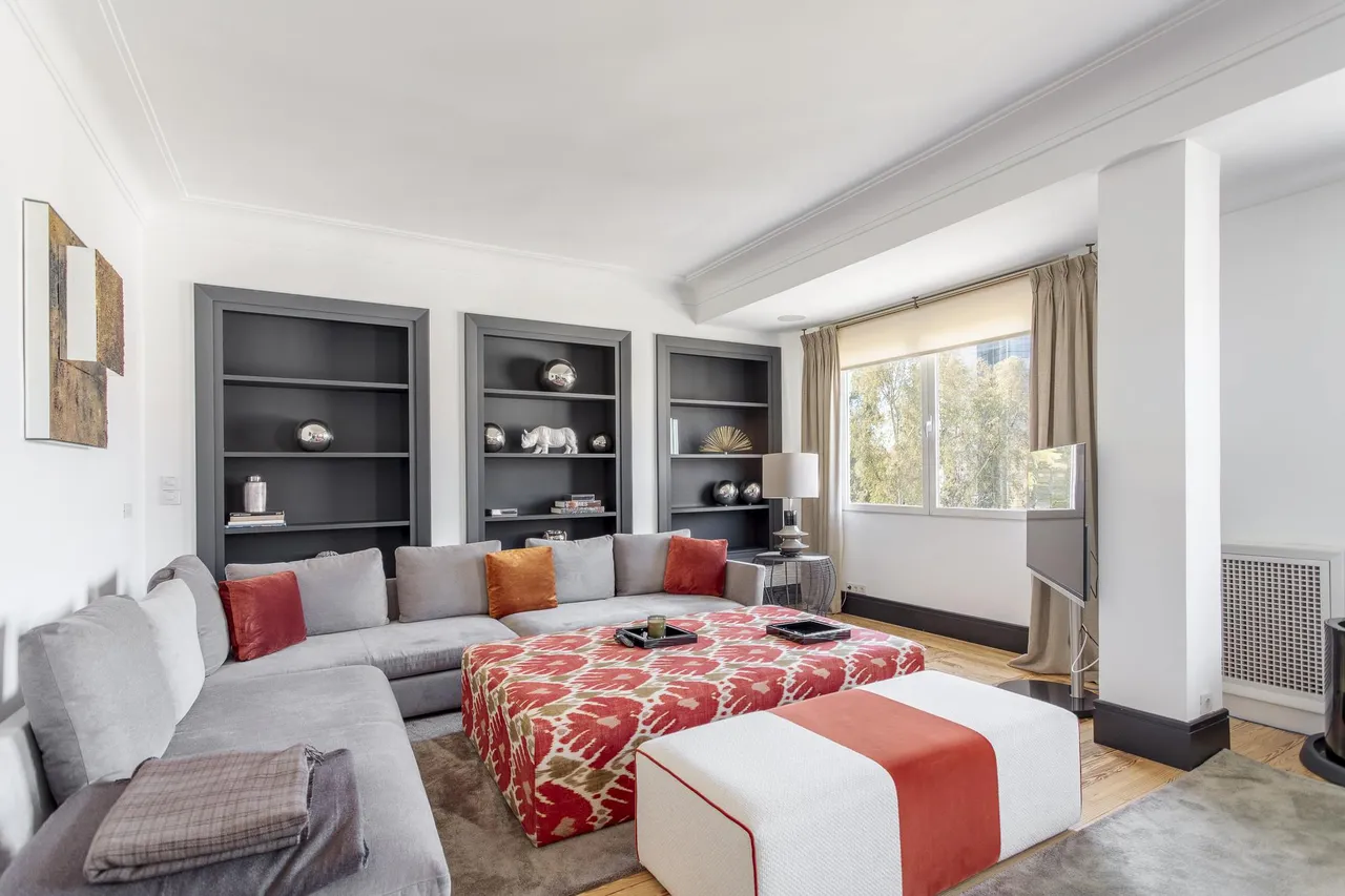 living - 375m² apartment for rent in Castellana, Madrid - gallery - 6