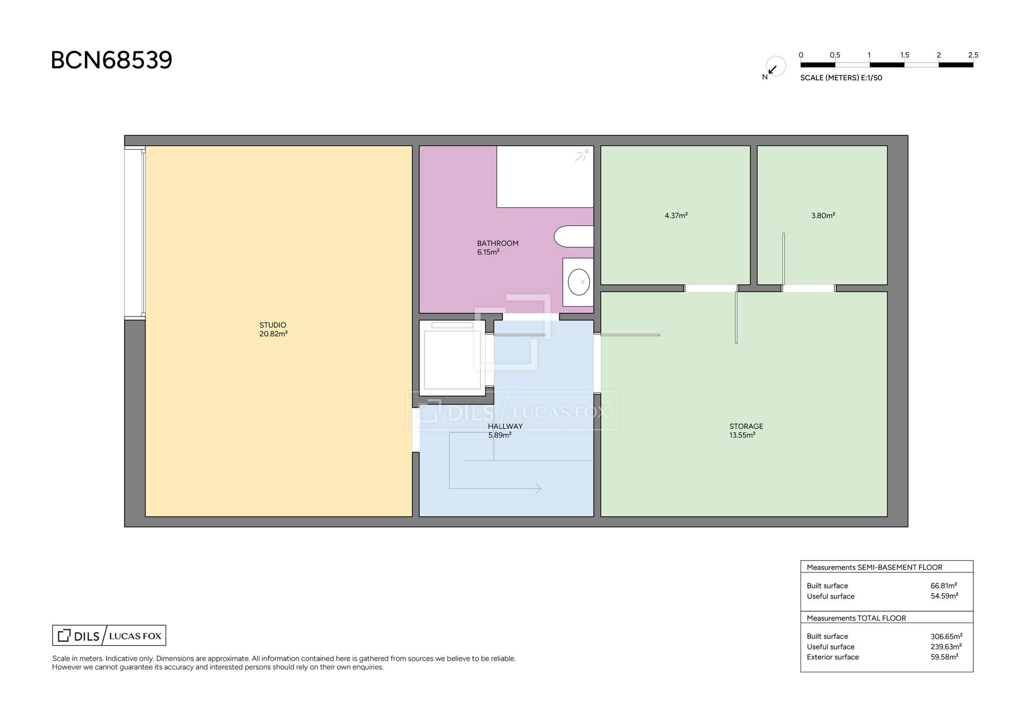 living - 306m² house / villa with 60m² terrace for sale in Les Corts - Floor Plan thumbnail - 3