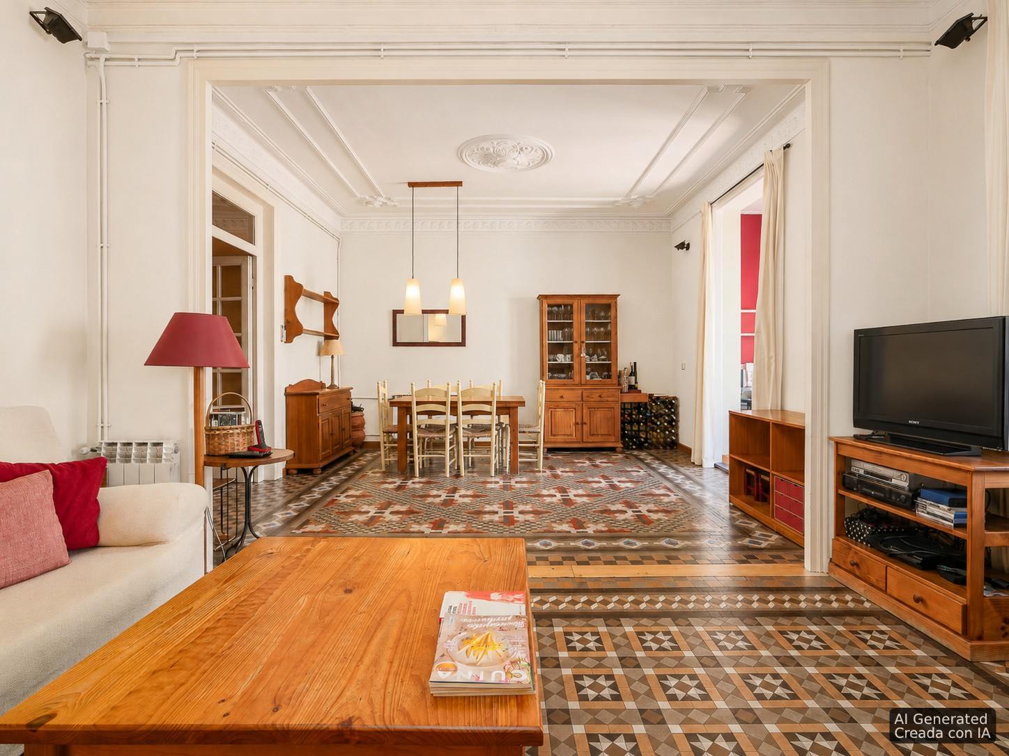 living - 156m² apartment for sale in Eixample Right, Barcelona - gallery - 2