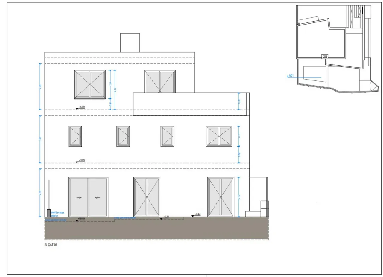living - Casa / villa de 200m² en venta en Aiguablava, Costa Brava - Plano del piso - 1