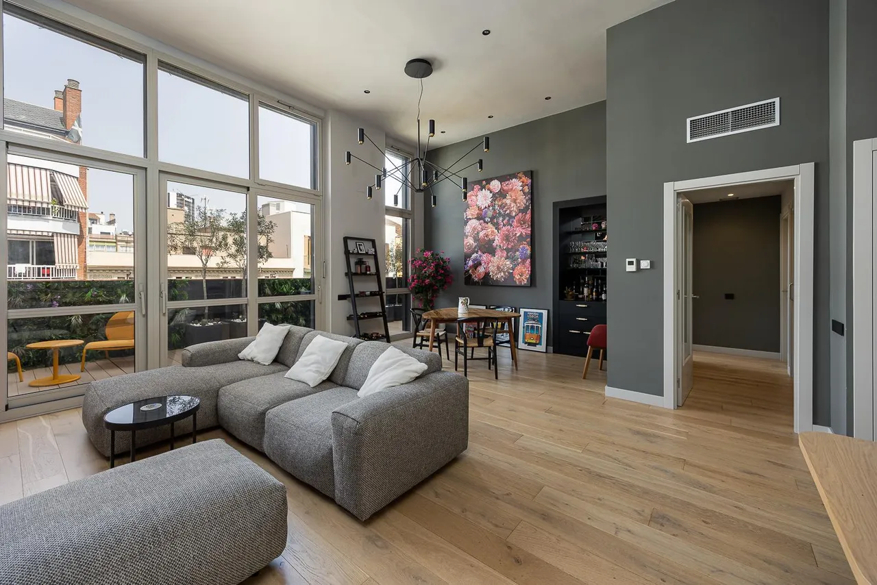 living - 130m² penthouse for sale in Eixample Left, Barcelona - gallery - 9