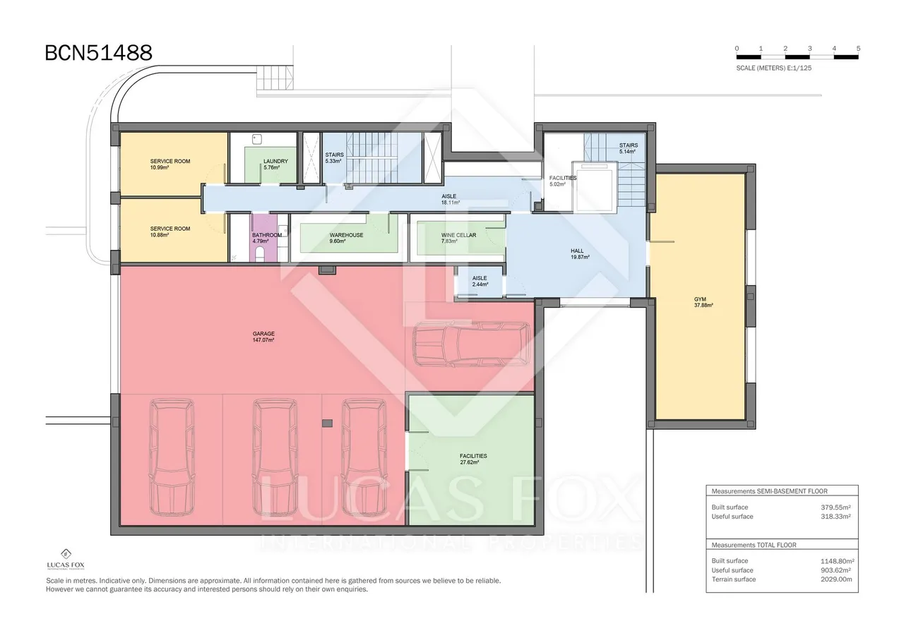 living - Casa / villa de 1,148m² con 1,731m² de jardín en venta en Pedralbes - Plano del piso - 1