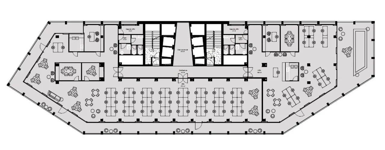 office - Ivory - Zavattari 12 - Office - Dils - Plan d'étage - 1