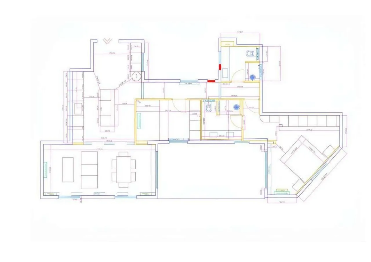 living - 89m² penthouse for sale in Ríos Rosas, Madrid - Floor Plan - 1