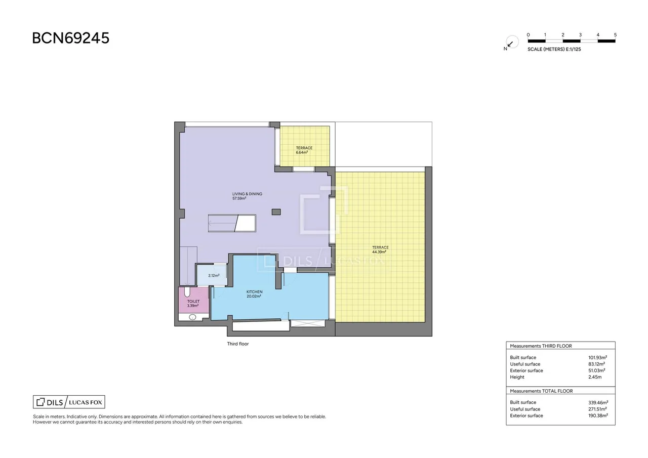 living - Casa / villa de 339m² con 250m² de jardín en venta en Sant Gervasi - La Bonanova - Plano del piso - 2