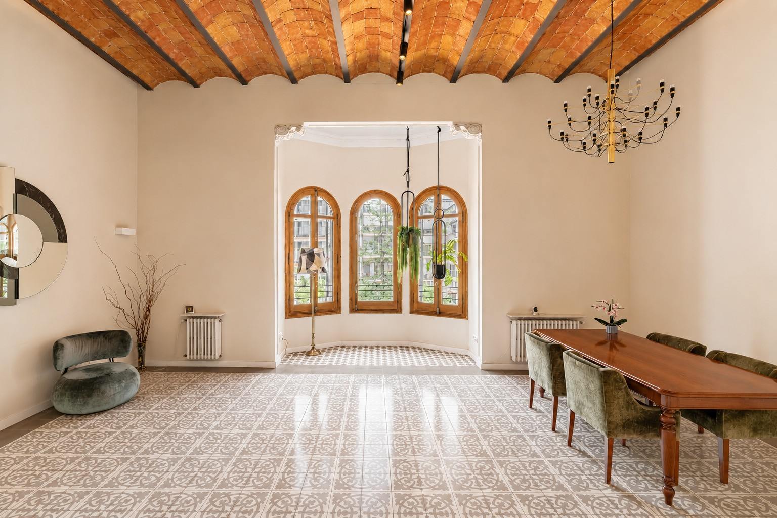 living - 140m² apartment for sale in Eixample Right, Barcelona - featured