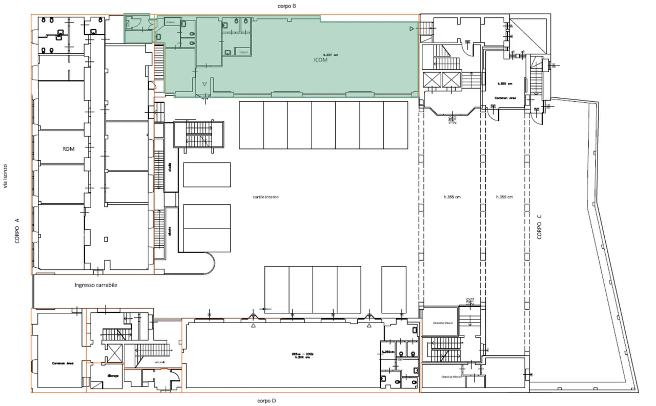 office - Isonzo 25 - Uffici - Dils - Planimetria - 1