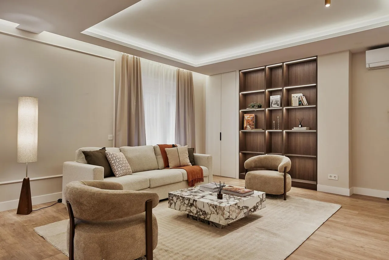 living - Piso de 145m² en venta en Goya, Madrid - gallery - 2