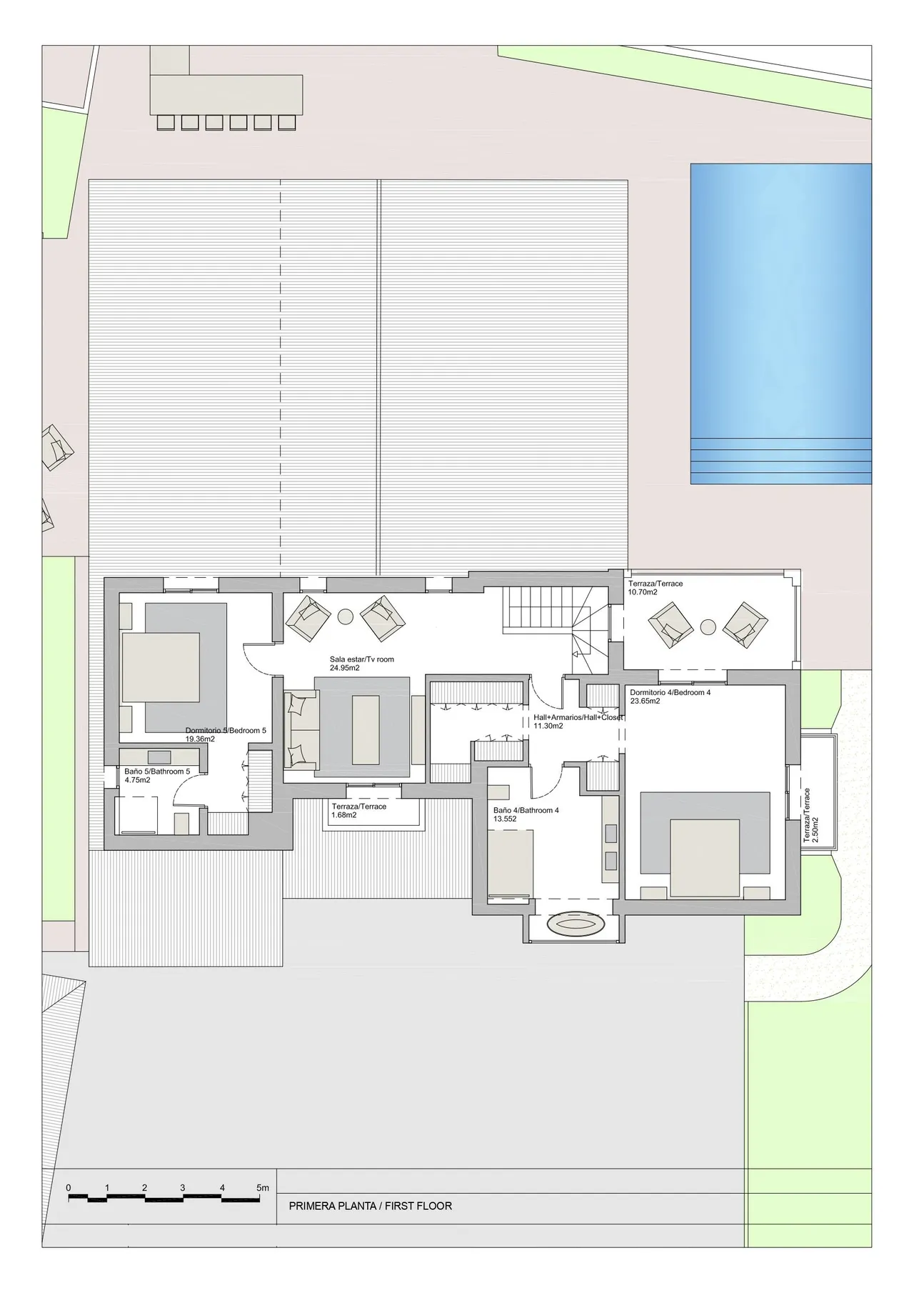 living - Casa / villa de 319m² con 80m² terraza en venta en Benahavís - Plano del piso - 3