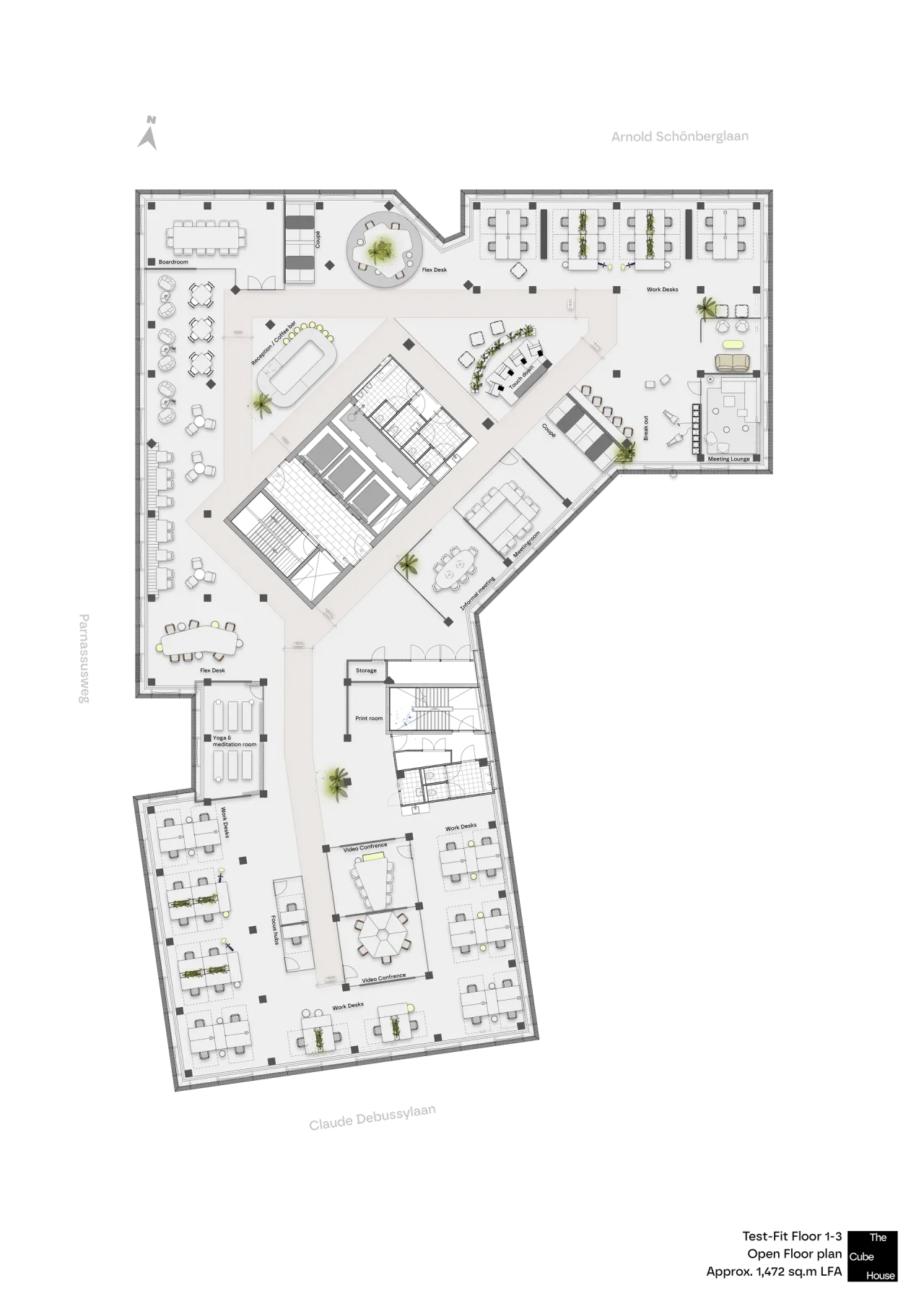 office - The CubeHouse - Office - Dils - Plan d'étage - 2