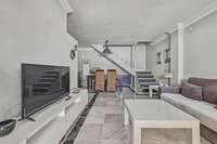living - Piso de 118m² con 19m² terraza en venta en Milla de Oro - gallery thumbnail - 1