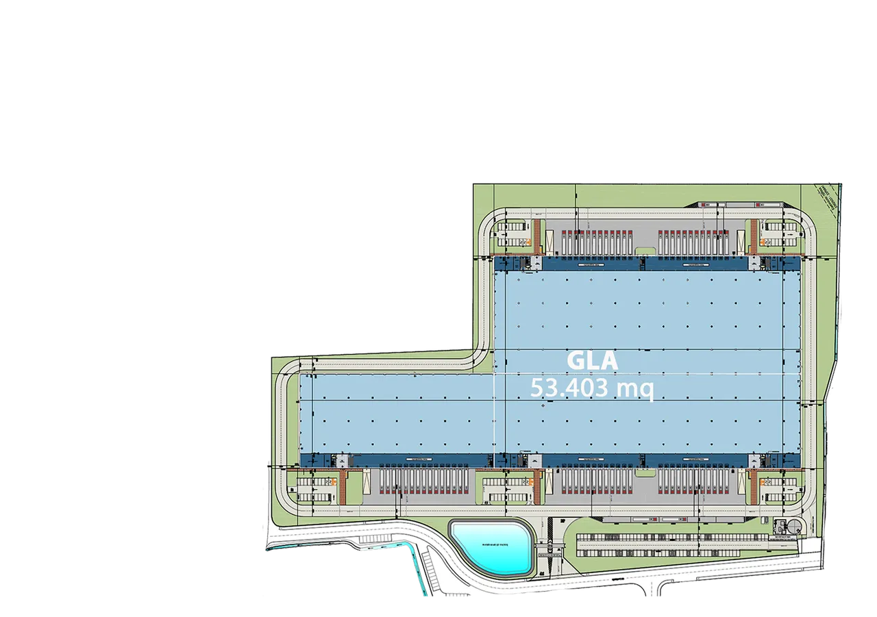 logistics - East Bergamo - Logistics - Dils - Verdiepingsplan - 1