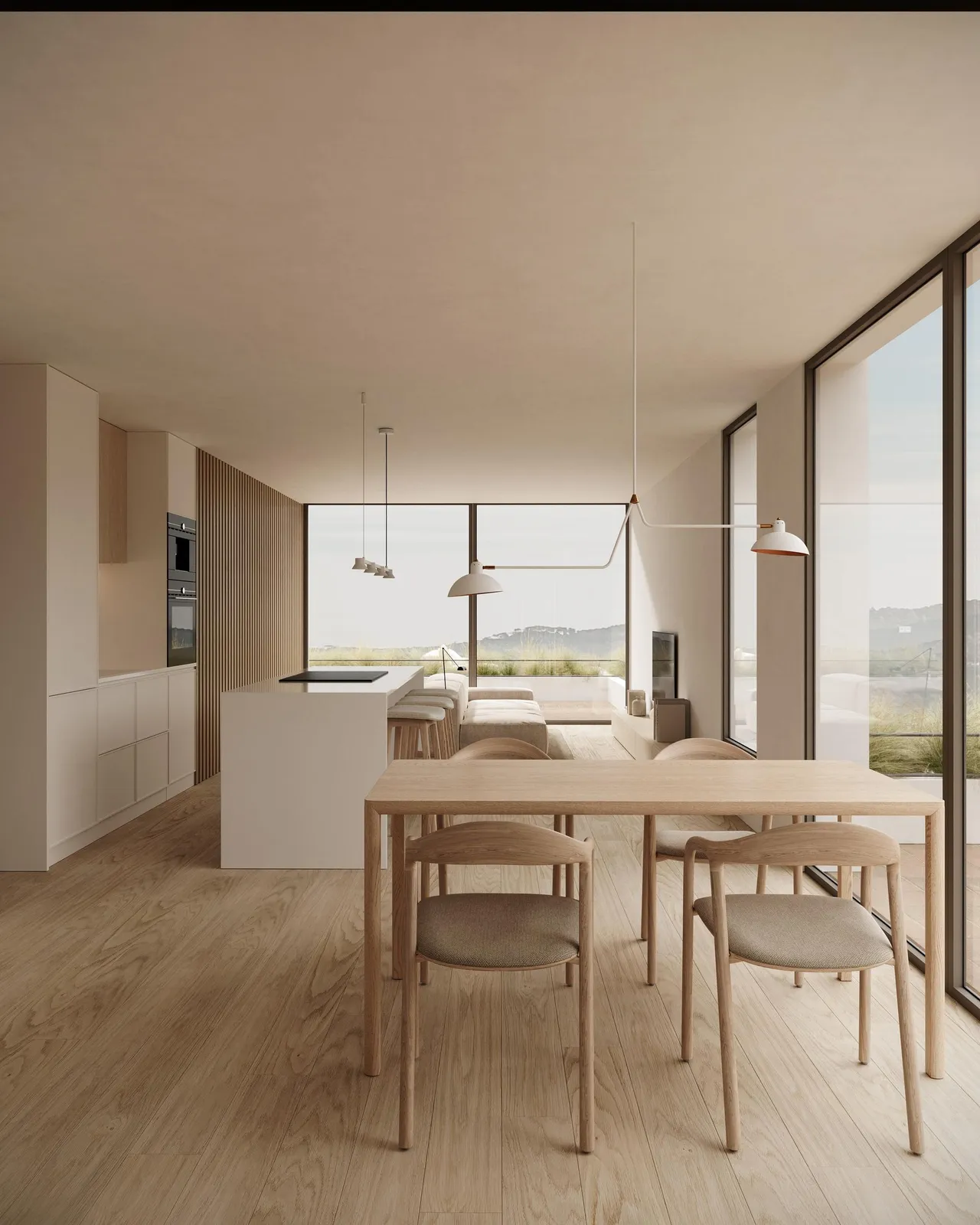 living - Proyecto de 9 apartamentos de obra nueva, ubicados a poca distancia a pie de la playa de La Fosca en Palamós - gallery - 6