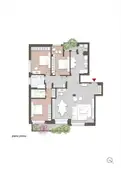 living - Via Vergani n. 21 - Living - Dils - Verdiepingsplan thumbnail - 1