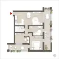 living - Caviglia 3A - unità 3 - Living - Dils - Plan d'étage thumbnail - 1
