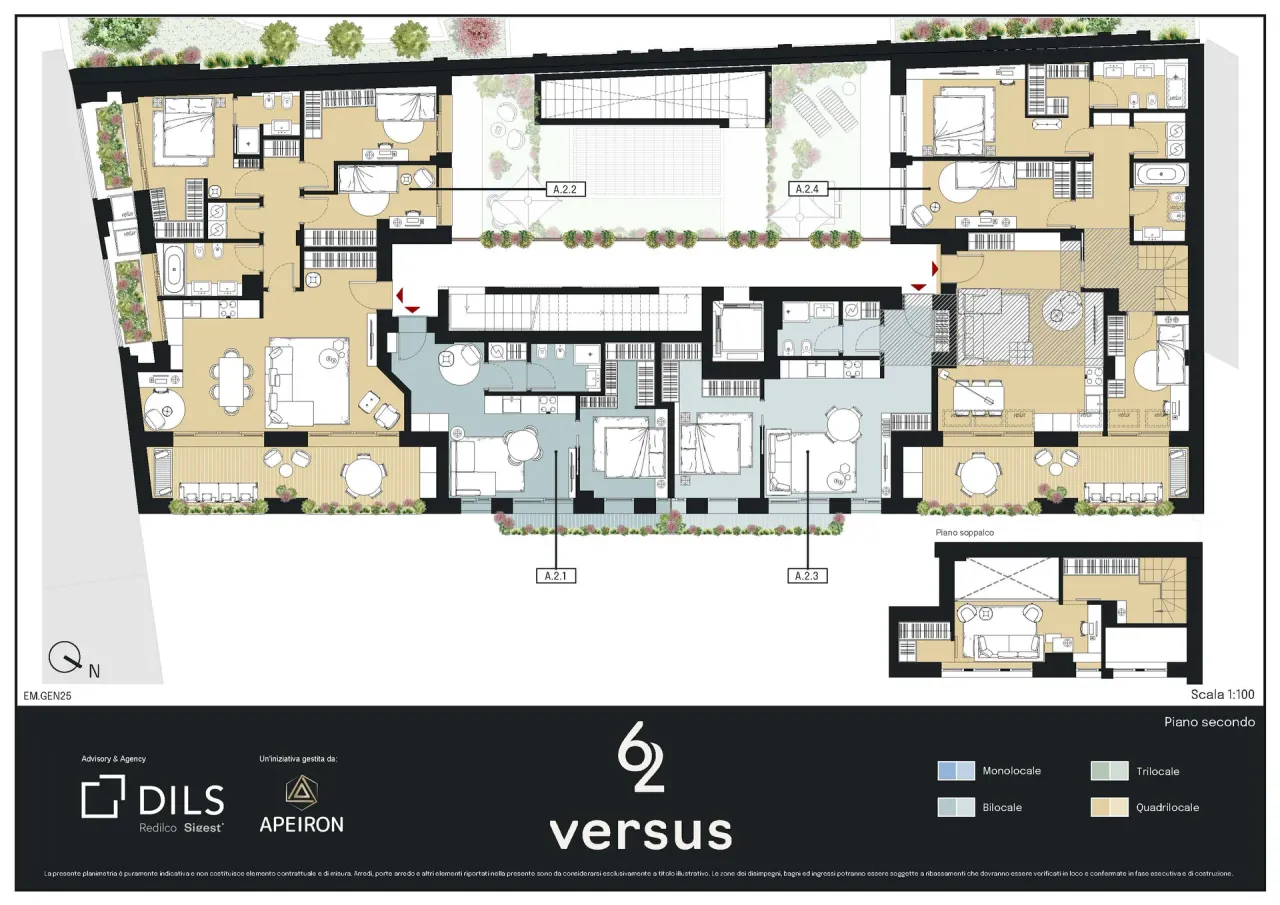 living - Versus Milano - Living - Dils - Verdiepingsplan - 5