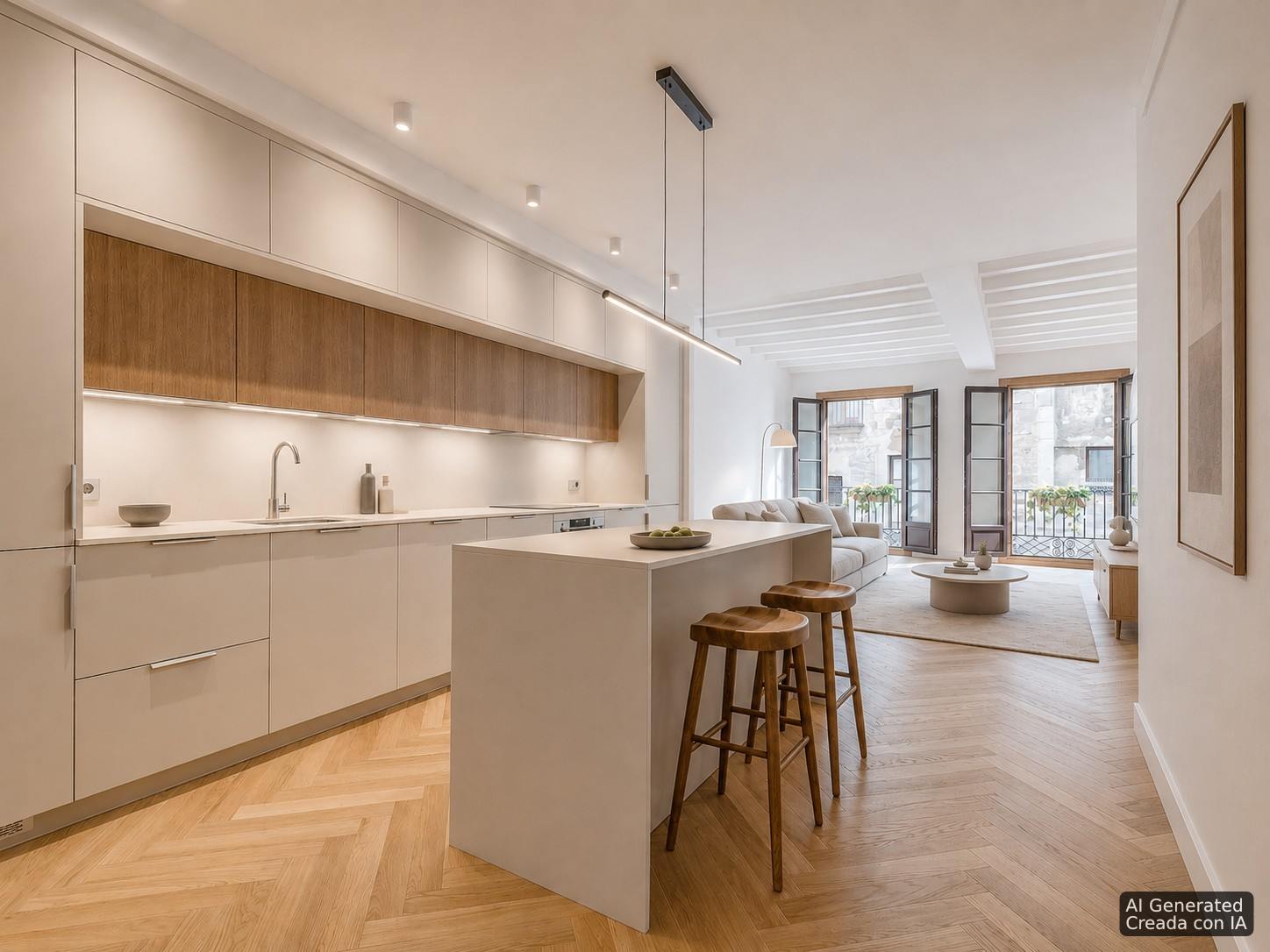 living - 125m² apartment for sale in Gótico, Barcelona - gallery - 6