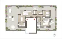 living - Legioni Romane 27 - Living - Dils - Verdiepingsplan thumbnail - 1