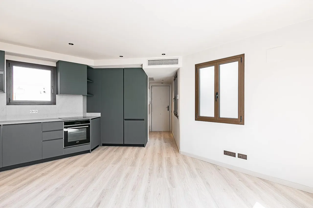 living - Ático de 62m² con 56m² terraza en venta en Eixample Derecho - gallery - 7