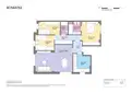 living - 105m² apartment for sale in Eixample Right, Barcelona - Floor Plan thumbnail - 1