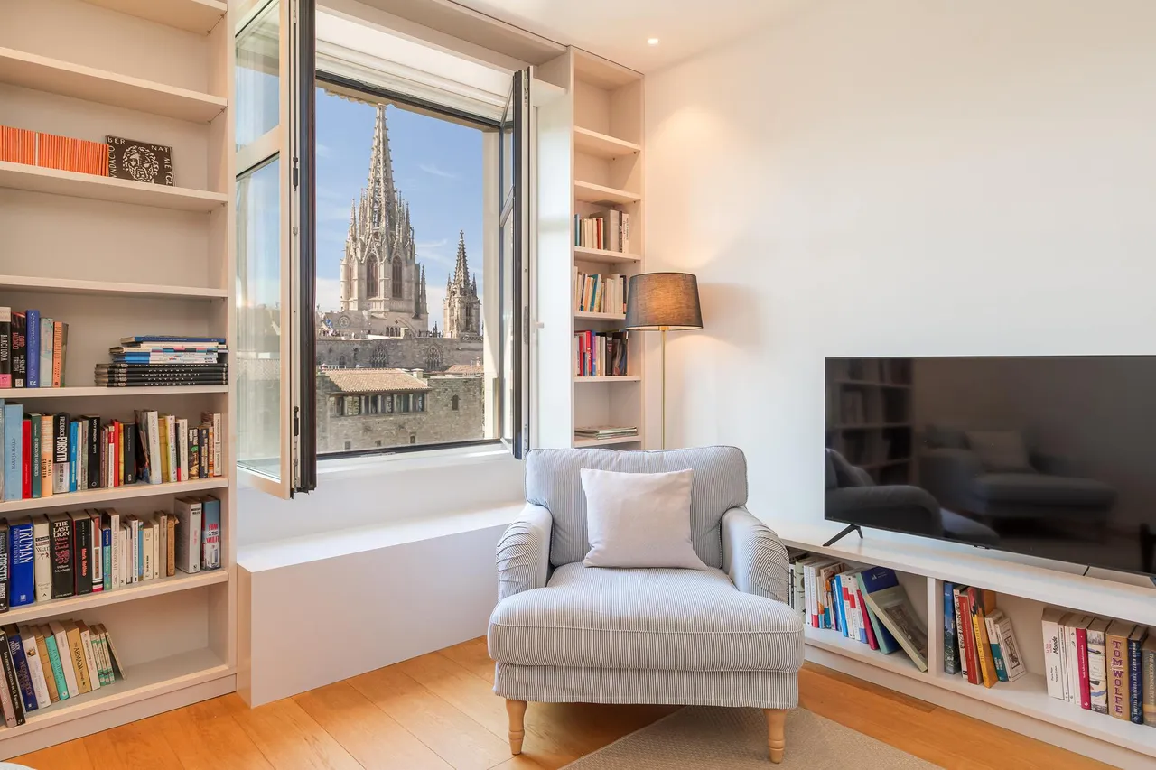 living - Ático de 111m² en venta en El Born, Barcelona - gallery - 3
