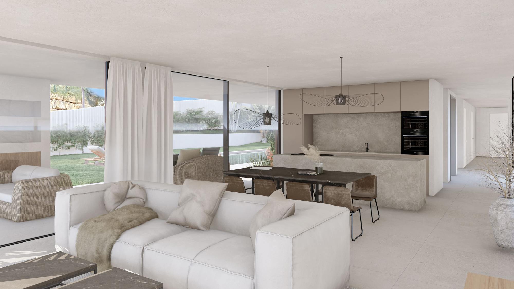 living - 838m² house / villa with 231m² terrace for sale in Casares - gallery thumbnail - 6