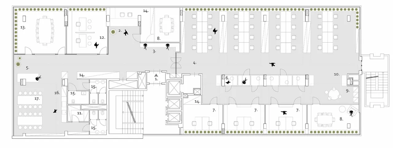 office - Canton 10 - Office - Dils - Verdiepingsplan - 2