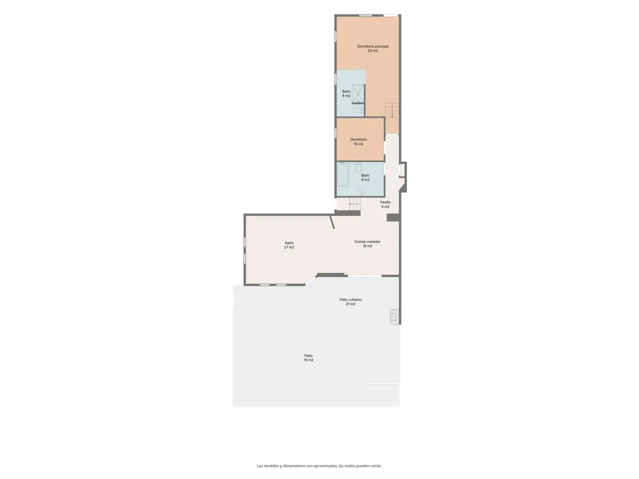 living - Casa rural de 692m² en venta en Penedès, Barcelona - Plano del piso - 4