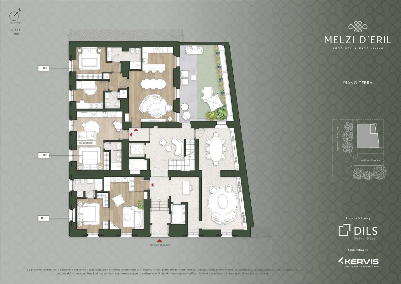 living - Melzi d'Eril - Living - Dils - Plan d'étage - 2