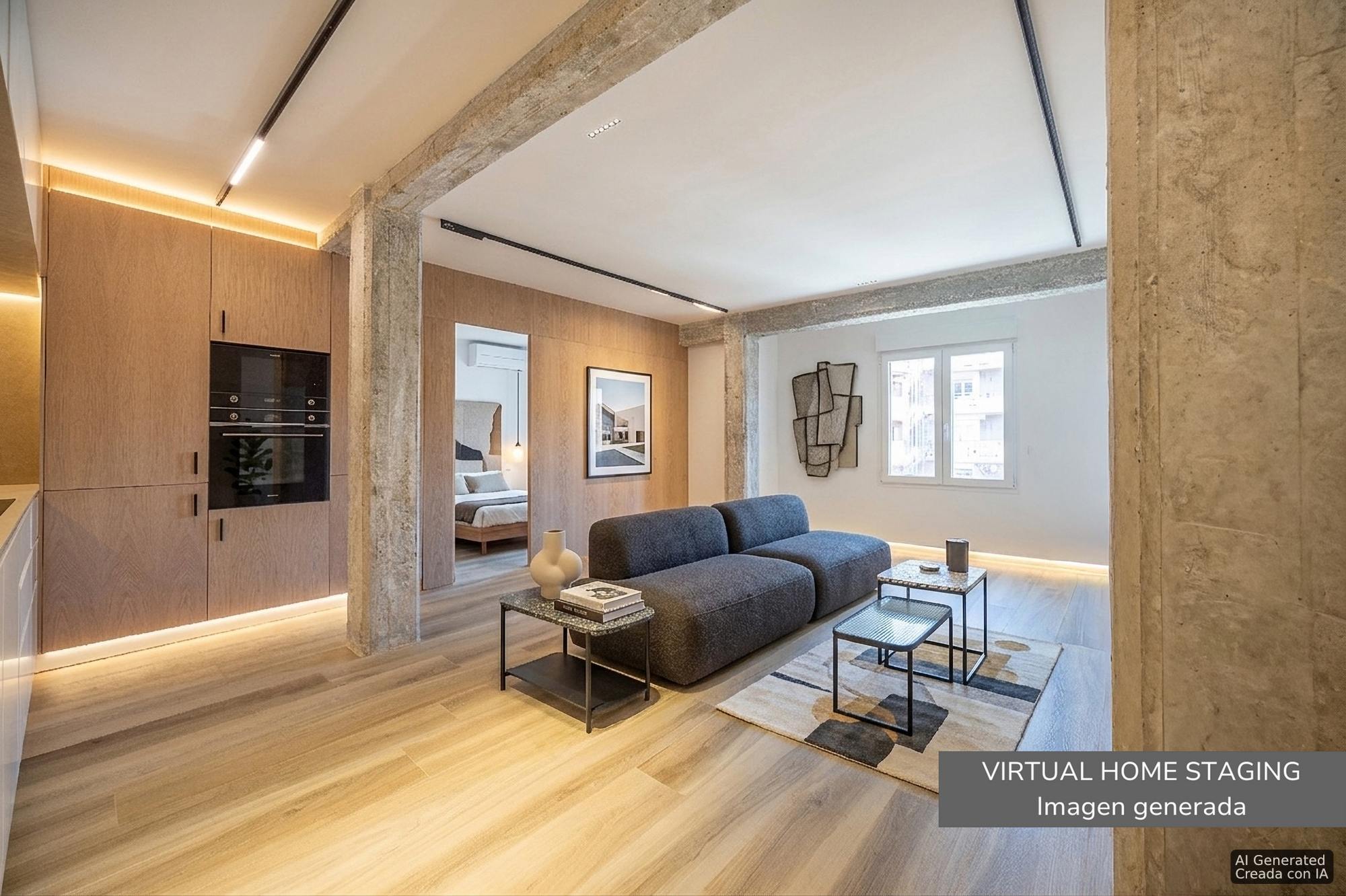 living - Piso de 92m² en venta en Extramurs, Valencia - featured