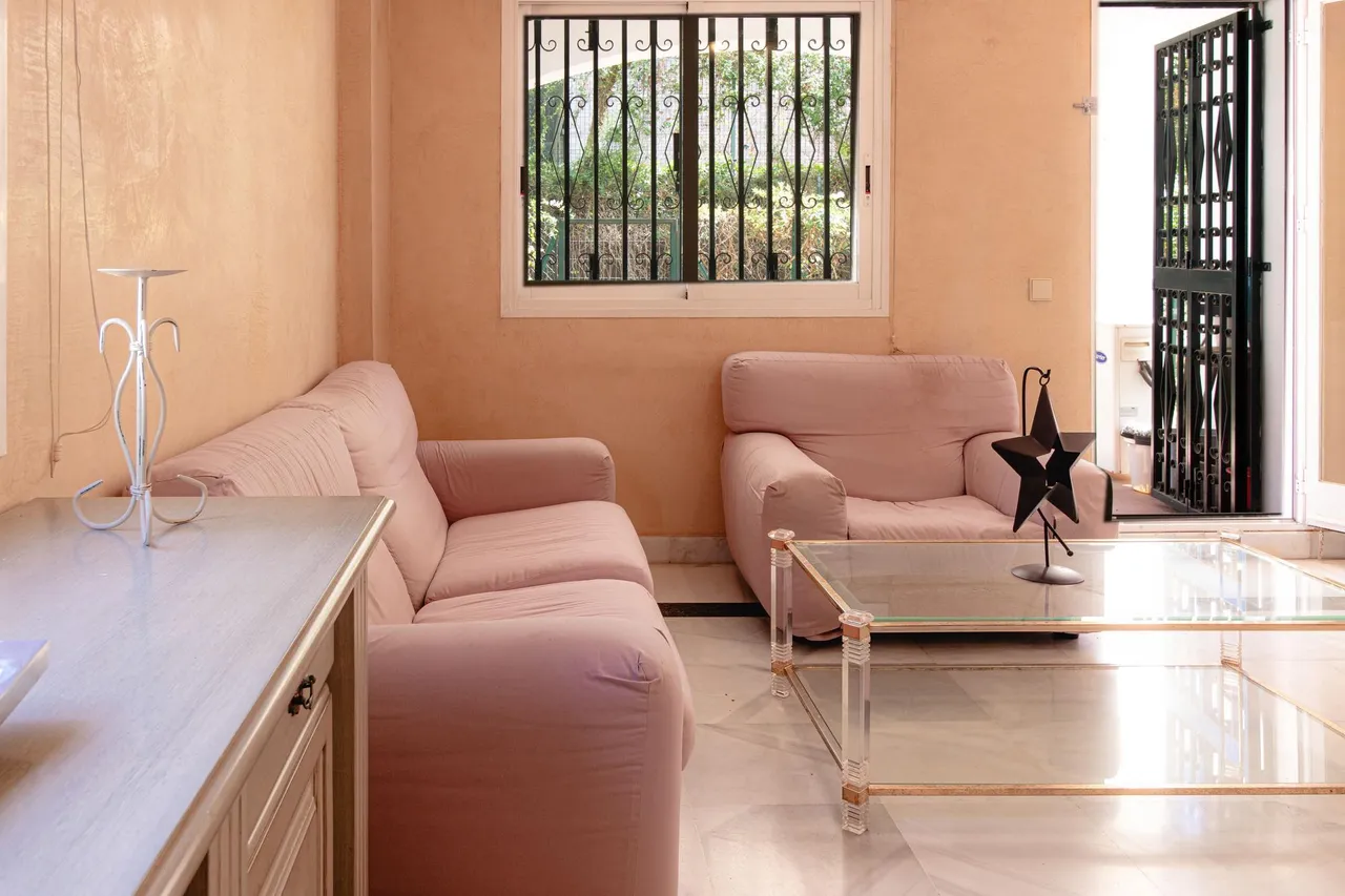 living - Piso de 117m² con 35m² de jardín en venta en Milla de Oro - gallery - 7