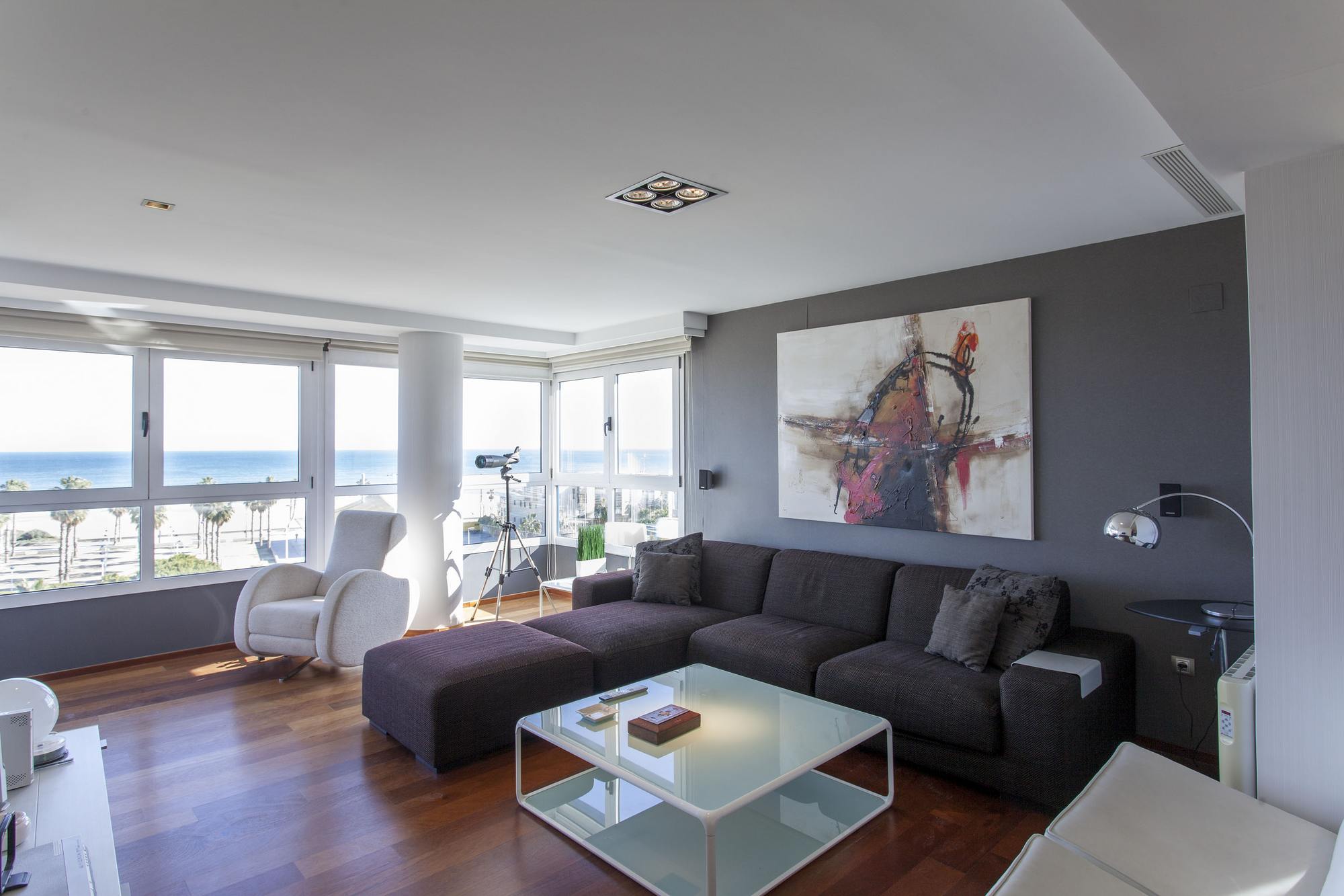 living - 257m² apartment with 16m² terrace for rent in Patacona / Alboraya - gallery thumbnail - 4