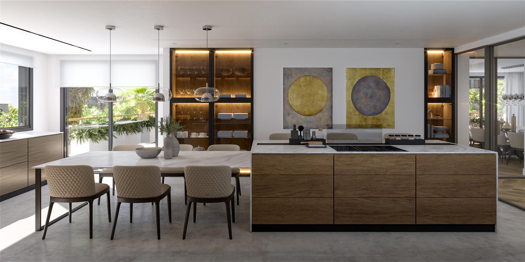 living - 252m² apartment with 50m² terrace for sale in Tres Torres - gallery - 8