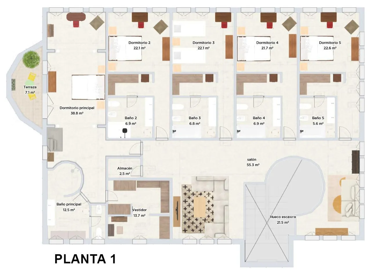 living - 1,014m² house / villa for sale in Torrelodones, Madrid - Floor Plan - 3