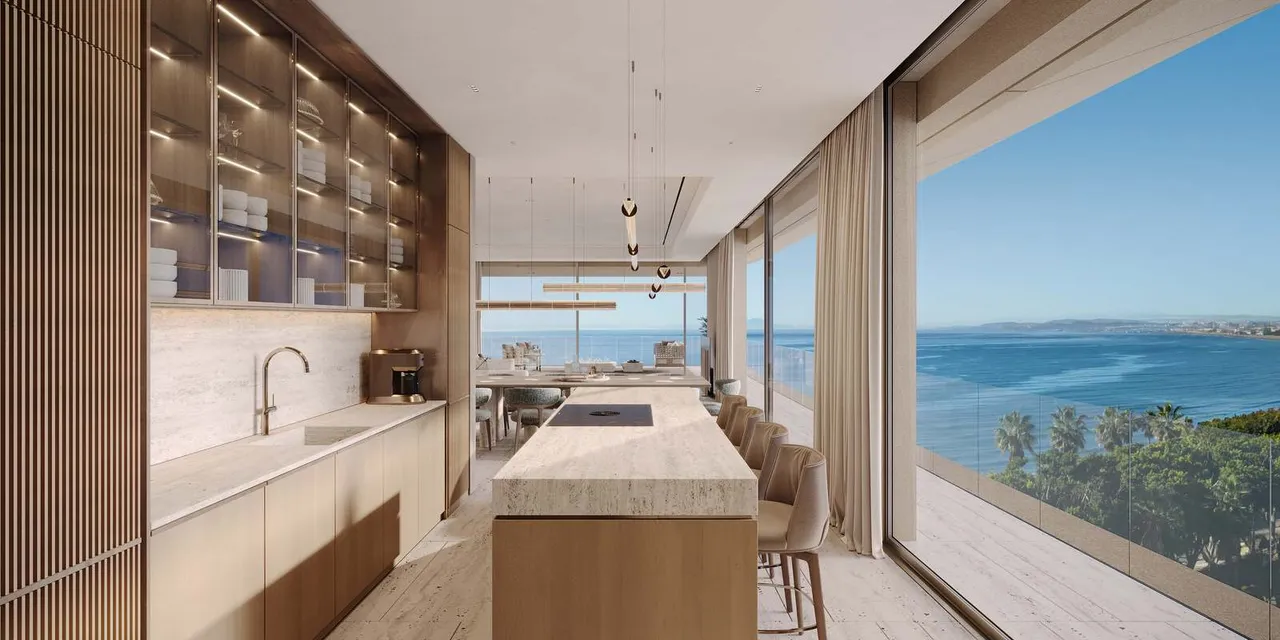 living - TYRIAN RESIDENCES - Viviendas contemporáneas frente al mar en Estepona con vistas panorámicas al Mediterráneo, spa wellness, piscina infinity y servicios de conserjería. - gallery - 5