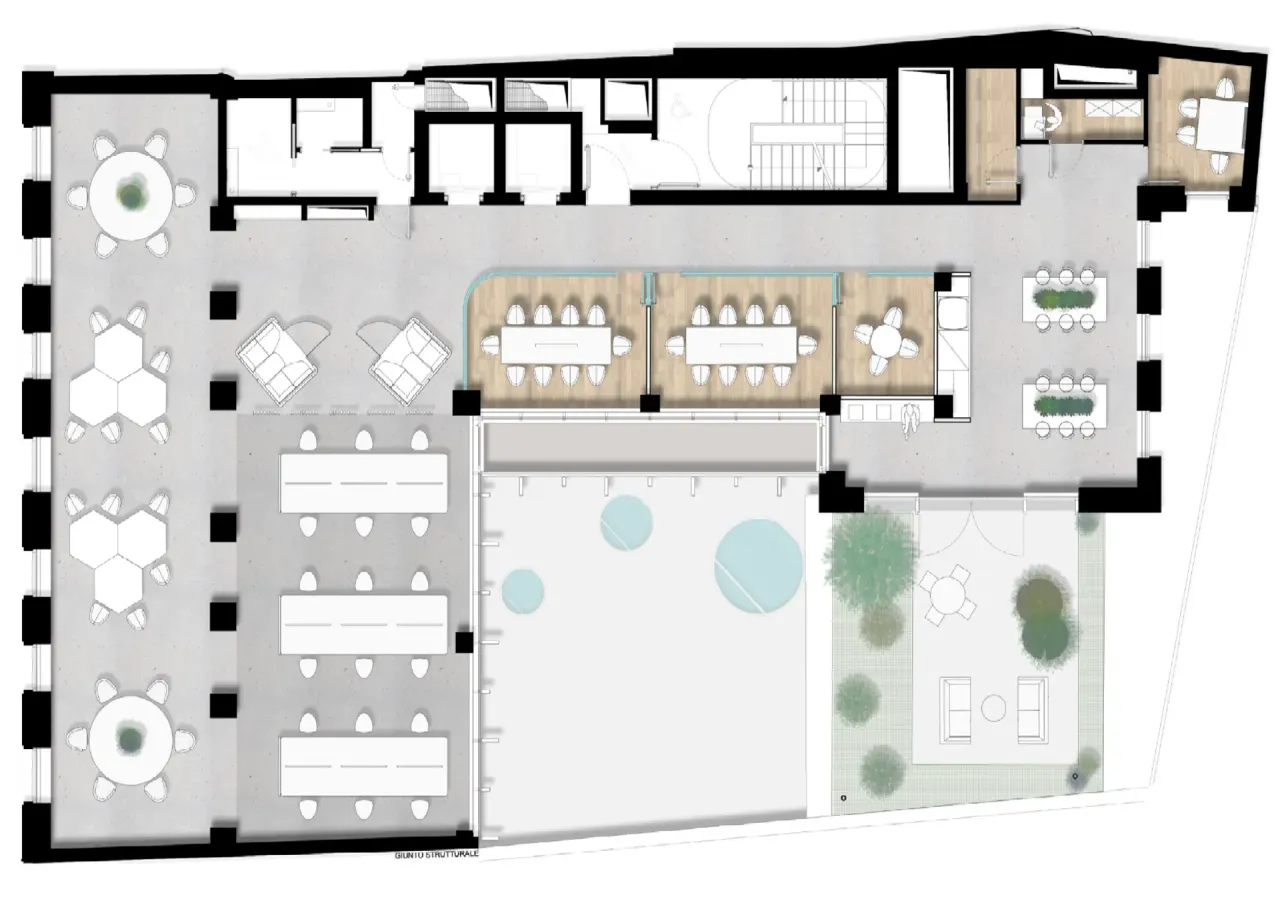 office - Durini 15 - Office - Dils - Plan d'étage - 1