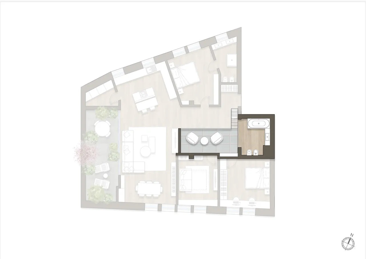 living - Roma 125 - Living - Dils - Verdiepingsplan - 2