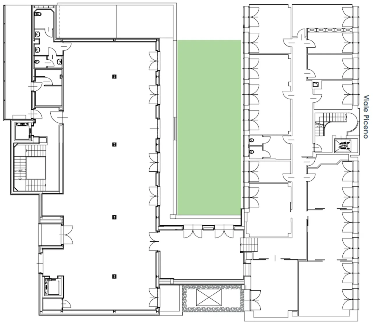 office - Urban Hub - Piceno 17 - Office - Dils - Plan d'étage - 1