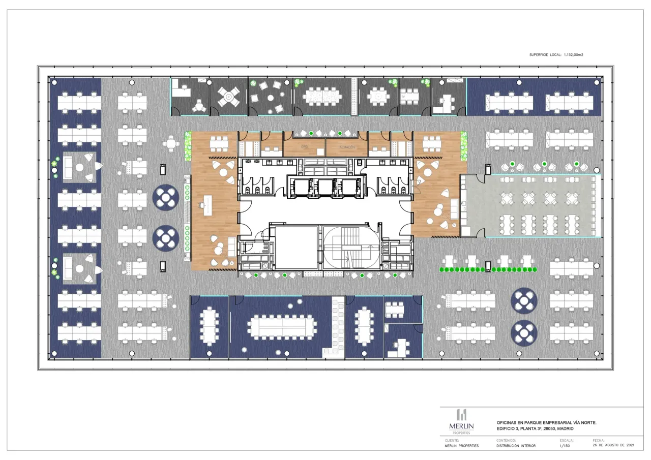 office - Campus Via Norte - Oficinas - Dils - Plano del piso - 11