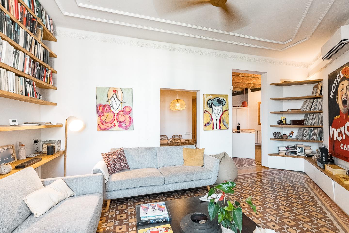 living - 179m² apartment with 8m² terrace for sale in Eixample Right - gallery - 3