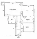 living - Piso de 82m² en venta en Fuente del Berro, Madrid - Plano del piso thumbnail - 1