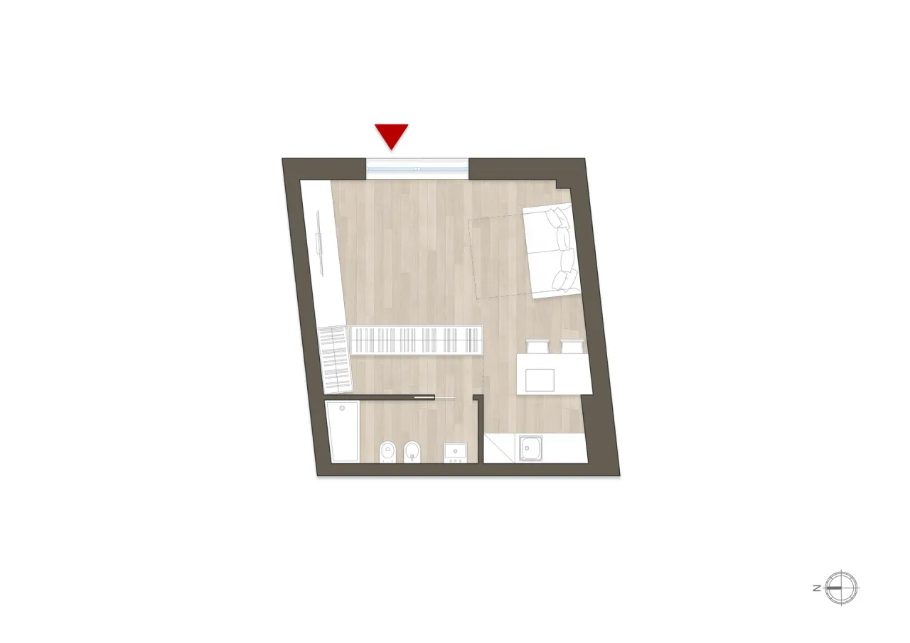 living - Custodi 16 - Living - Dils - Planimetria - 1