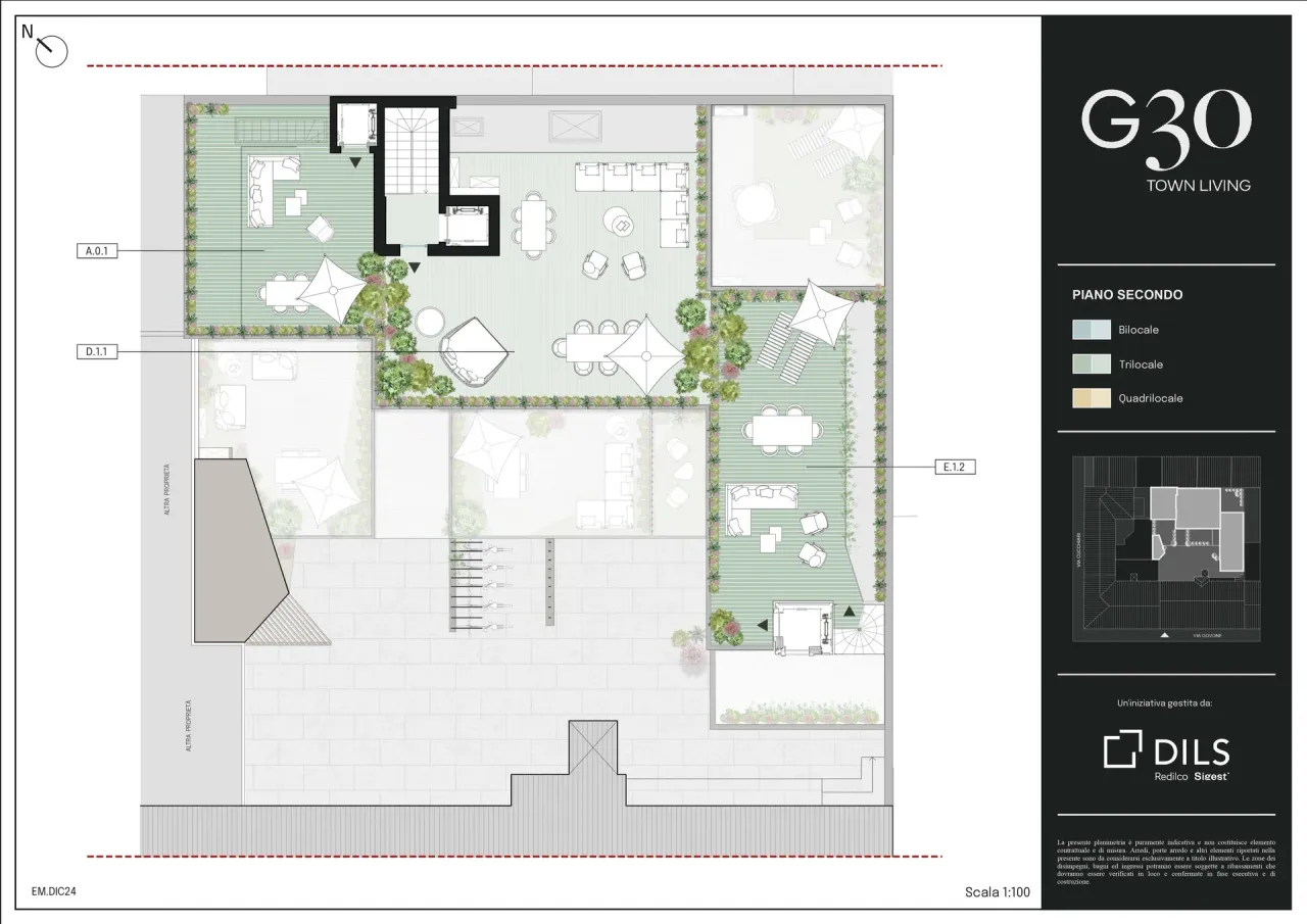 living - G30 Town House - Planimetria - 4