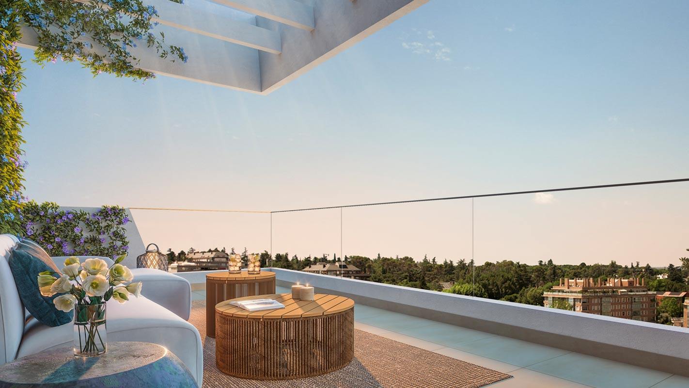 living - 131m² apartment with 8m² terrace for sale in Peñagrande - gallery - 4