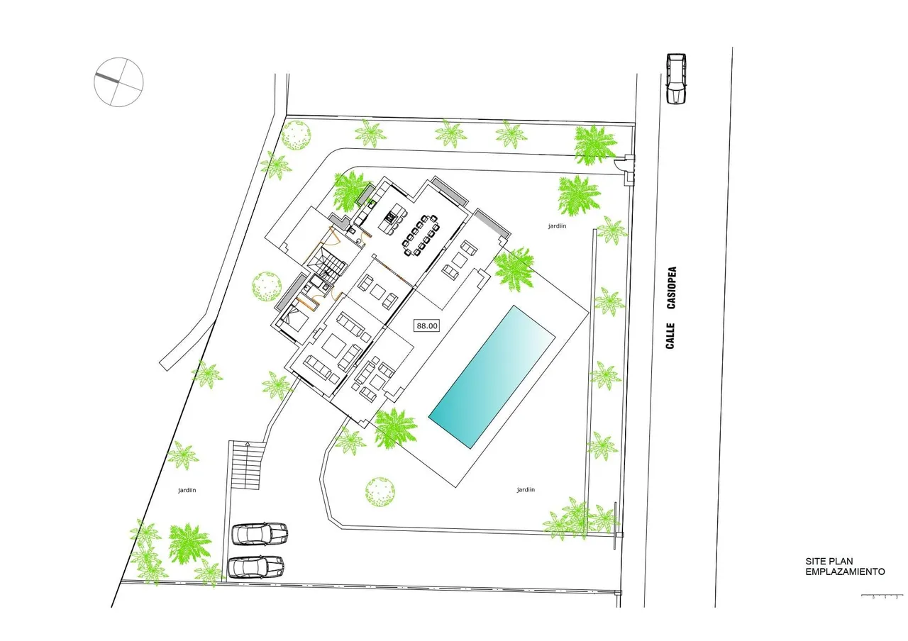 living - 493m² house / villa with 204m² terrace for sale in Nueva Andalucía - Floor Plan - 2