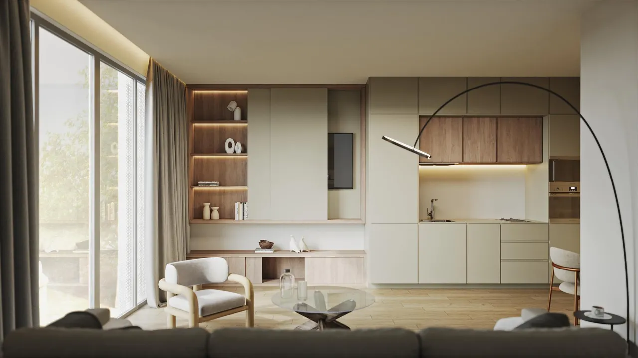living - Santa Engracia Homes - gallery - 4
